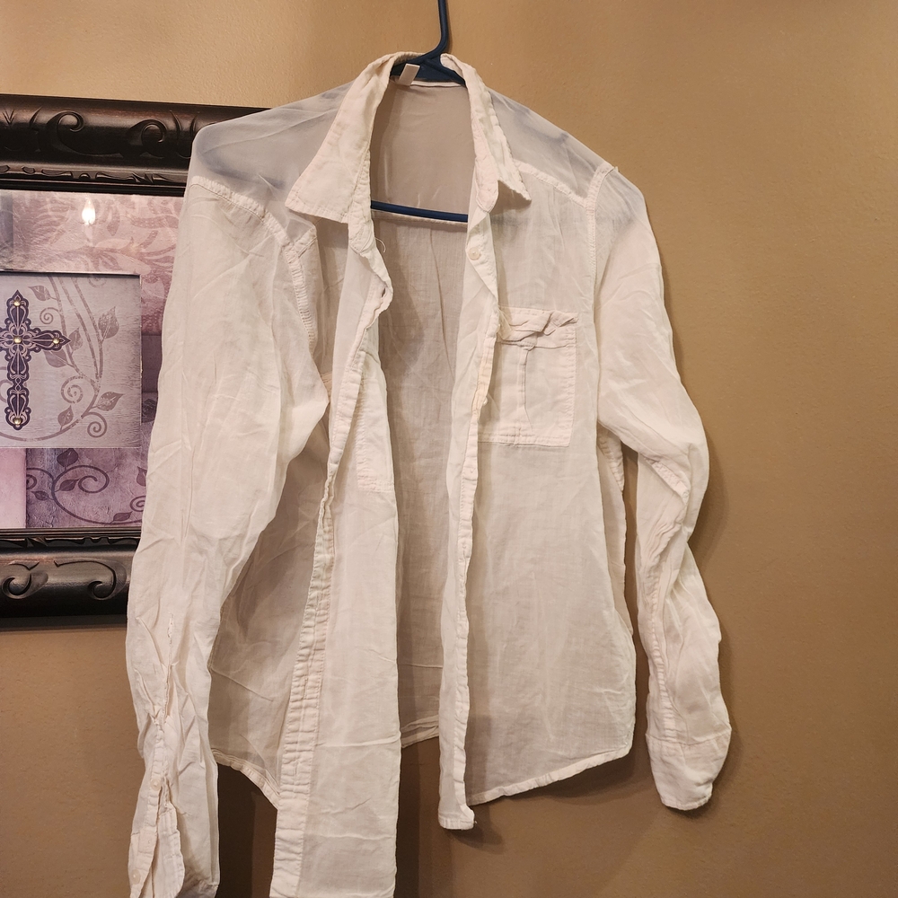 Aeropostale White Button Down Shirt